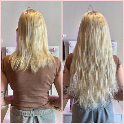 Stunning 22" body wave Micro Bead Extensions!