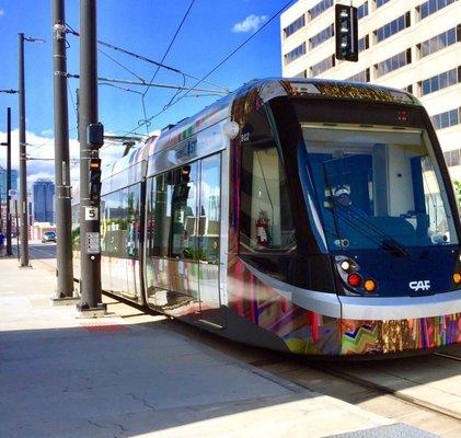 New colorful dress for KC streetcar.  6/3/18