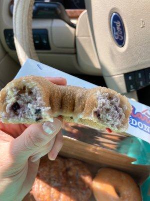 Blueberry cake donut