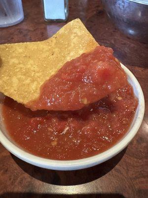 Chip and housemate salsa