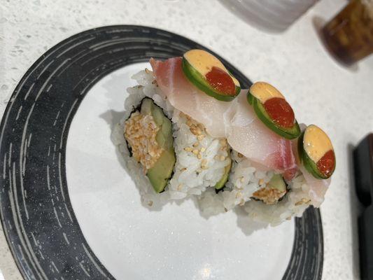 Specialty spicy California roll. Delish