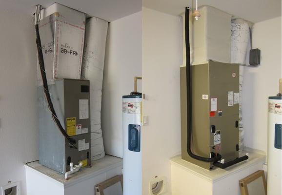 Before and After of Air Handler