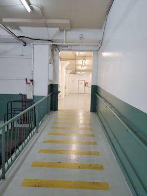 Walkway to storage units