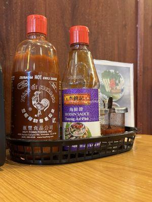 Various sauces for additional taste