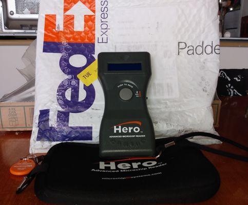 Our new Hero Microchip Reader