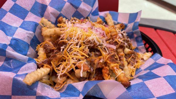 Chili cheese fries.  I forgot to take pictures of our sandwiches...  Major fail on my part.