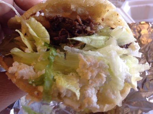 Barbacoa Gordita $2.50