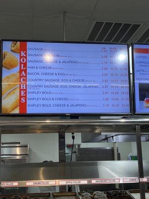 Board menu