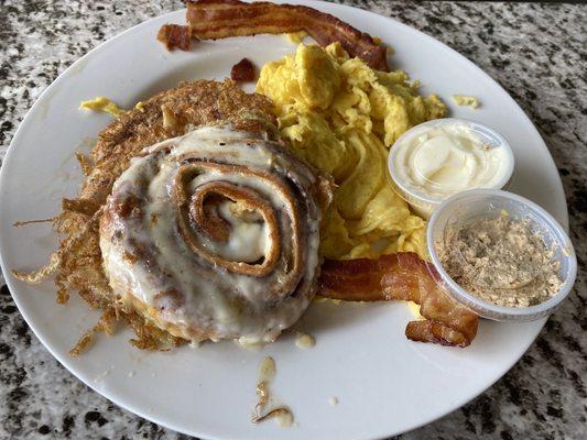 Cinnamon combo breakfast