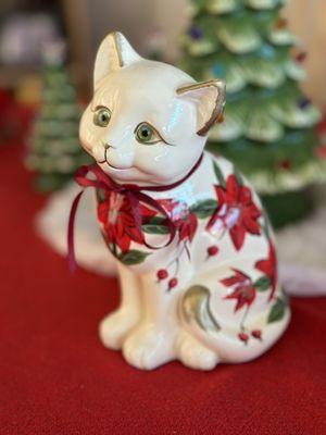 Ceramic Christmas Cat