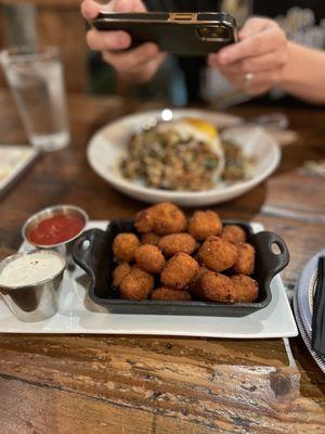 Crispy cheese curds