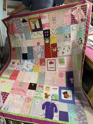 Baby memories quilt