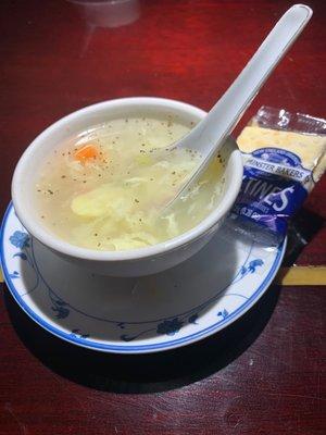 Egg Flower soup - tasty!