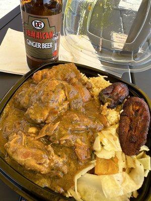 Curry Chicken lunch plate