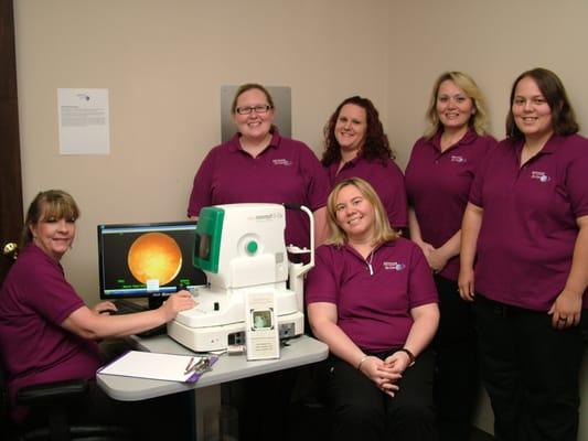 An eye exam from Metzger Eye Care's team features state of the art equipment and a well trained staff!