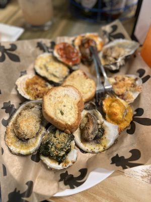 We got the oyster sampler and it was great ! All of them . And the oysters are soo big !