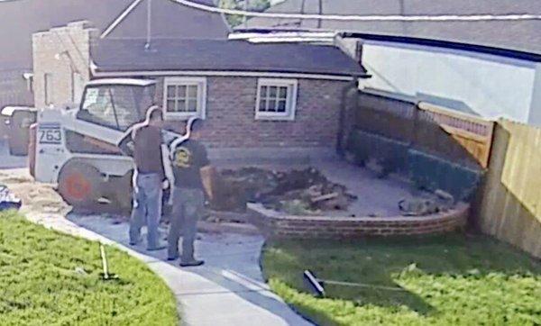 Before: I wanted them to tear out existing raised brick patio that was falling apart so I could turn this space into flat usable space.