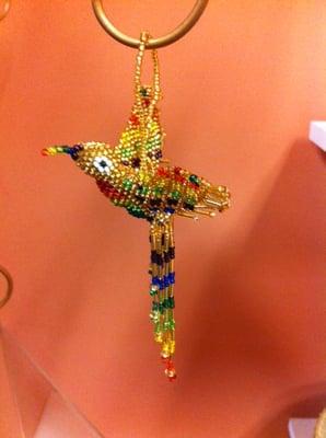 Beaded hummingbird ornament-- they come in lots of colors.