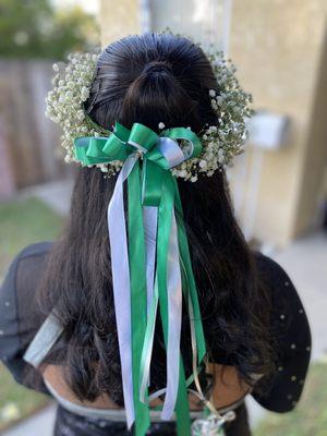 Pioneer High school HOCO Baby Breathe wreath