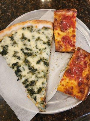 Spinach Pizza, Grandma Pizza