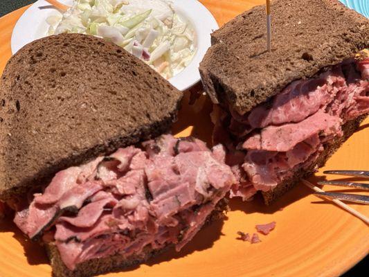 Crossroads Pastrami on Pumpernickel