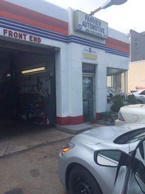 Front of the shop: Fairview Auto, Westwood NJ