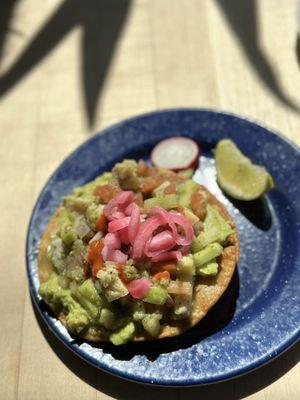 Ceviche tostada