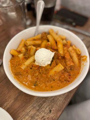 Rigatoni Bolognese- huge!