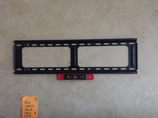 Installing a fixed TV mount