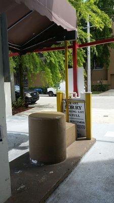 Parking entrance. Sad two days at this place.