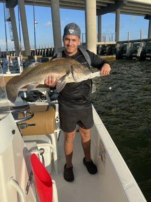 Fishing black drum