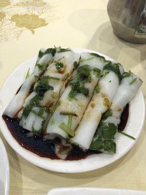 Cilantro rice noodles