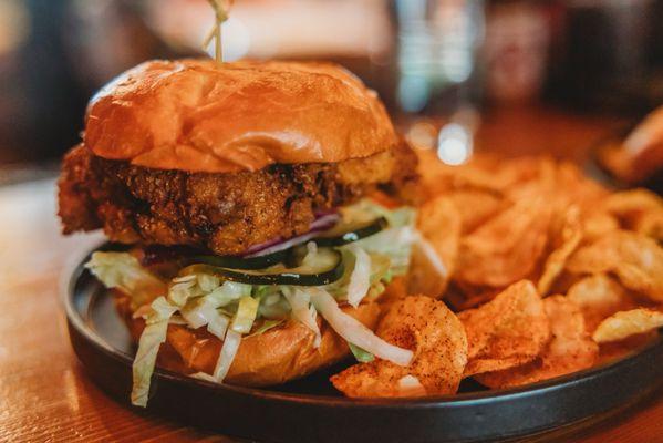 Fried chicken sandwich