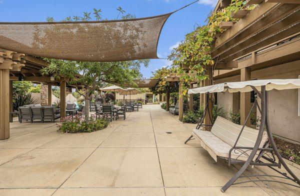 Courtyard walking area