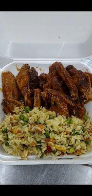 Teriyaki Wings & fried rice