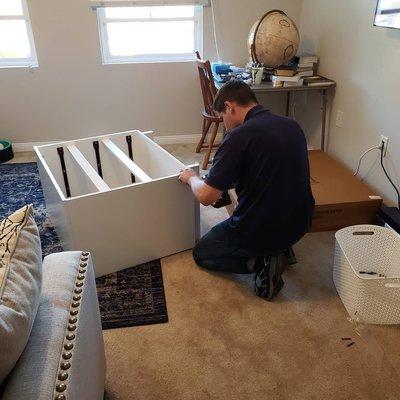 Assembly of IKEA furniture for a customer