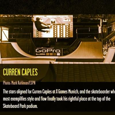 X Games Gold medal winner Curren Caples