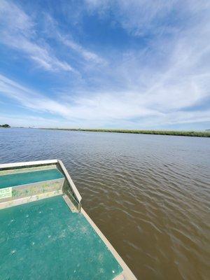 View from the boat!