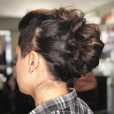 (Other side) 20 min updo by Melvie