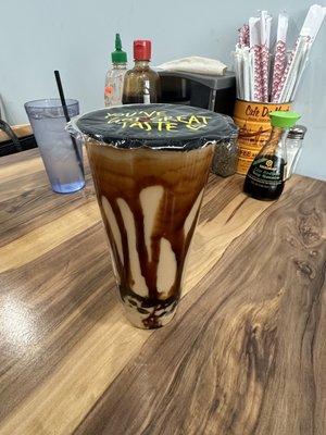 Brown sugar boba tea