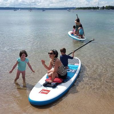 Rent a paddle board in Harbor Springs. Fun for the entire family!