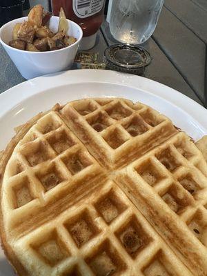 Country potato and waffles!