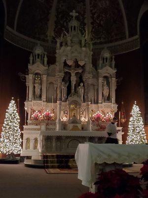 Too dark for a Christmas midnight mass.