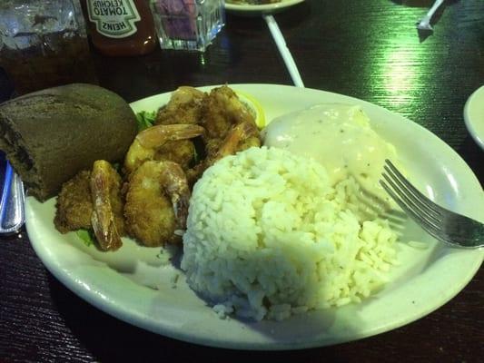 Fried shrimp (half order)