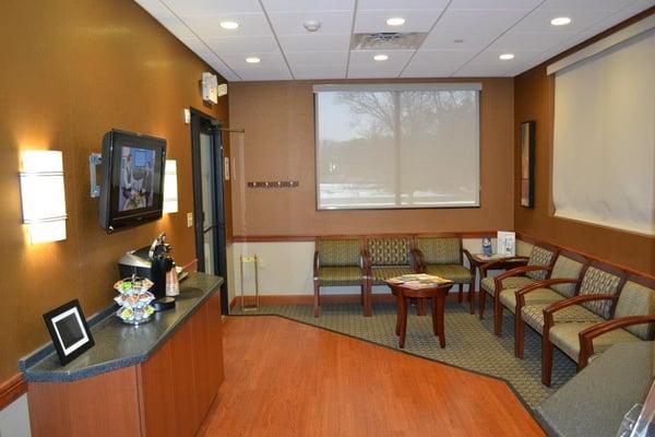 Our waiting room is relaxing and comfortable so you can enjoy your experience.