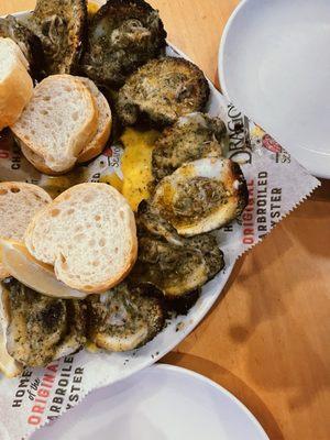 Chargrilled oysters