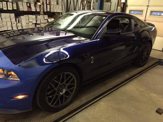 2014 Ford Mustang Cobra custom exhaust, headers, pipes and muffler installation in Rogers, Arkansas 72756