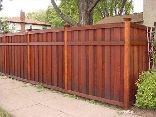 Wood fencing