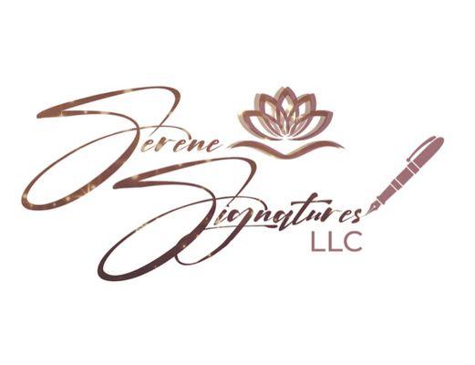 Professional Logo: Serene Signatures LLC, ready to provide all your Notary Needs!