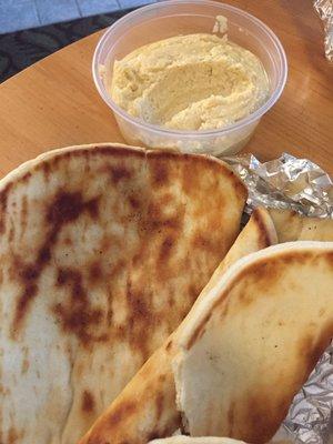 Tzatziki and pita bread